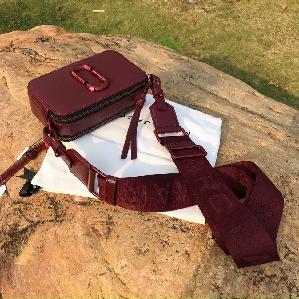 Túi đeo chéo nữ Marc Jacobs da thật màu đỏ | Túi xách Snapshot Camera bag mẫu mới nhất 8